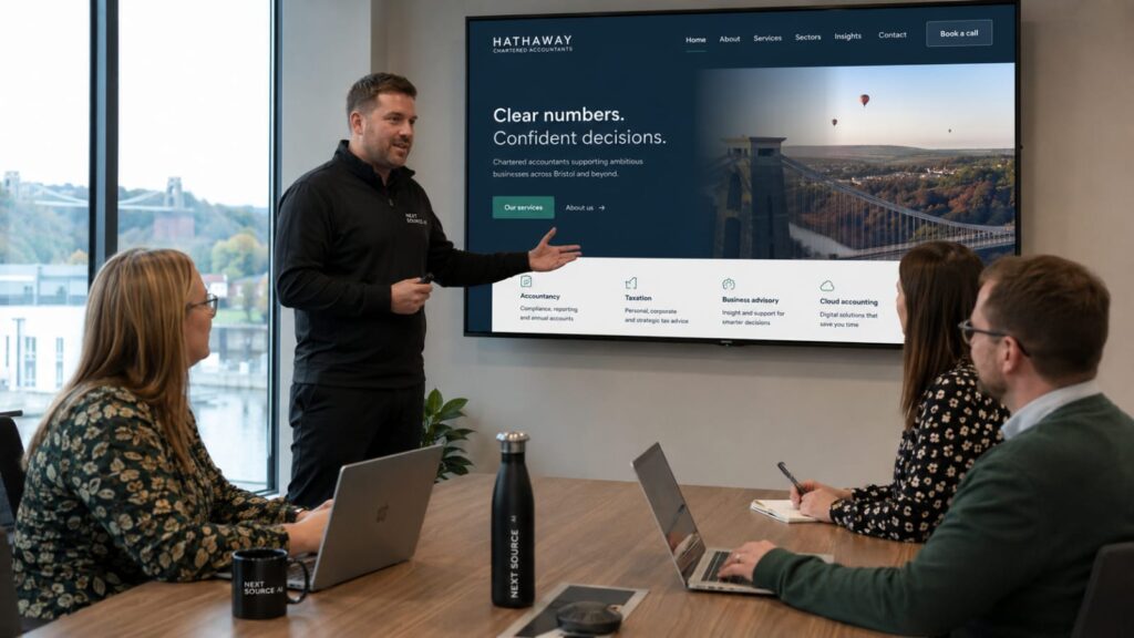 website developer bristol accounting